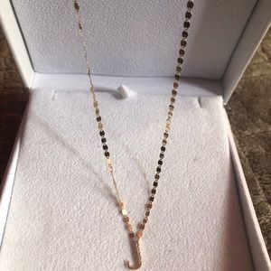 LANA JEWELRY 14KT GOLD DIAMOND SMALL INITIAL “J”